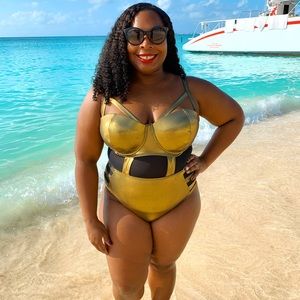 Gold Swimsuit